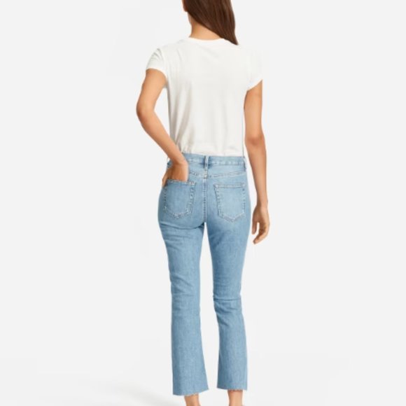 Everlane Kick Crop Jeans LIGHT BLUE Size 30 - good used condition - Picture 4 of 12